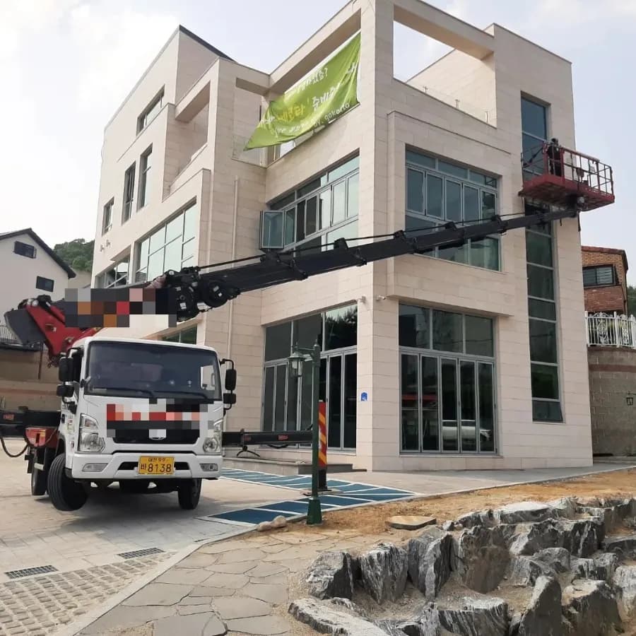 천안 간판 작업 현장
