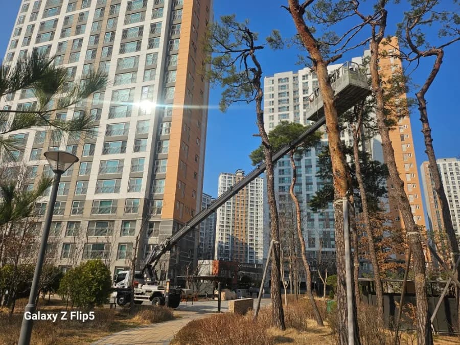 청주 간판 작업 현장 2
